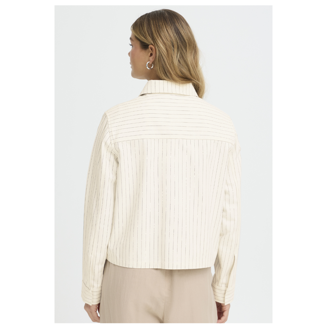 Fransa Inez Jacket Chocolate Stripe 20617584