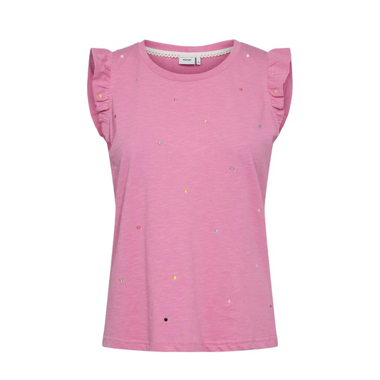 Numph Nutilde T Shirt Pink 704353