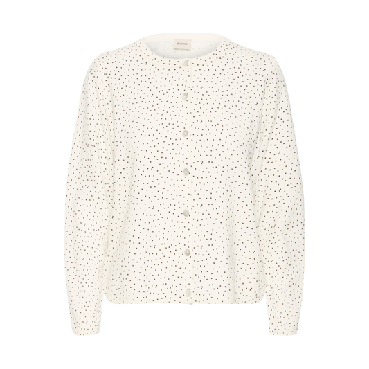 Fransa Malen Cardigan Black Dots 20617569