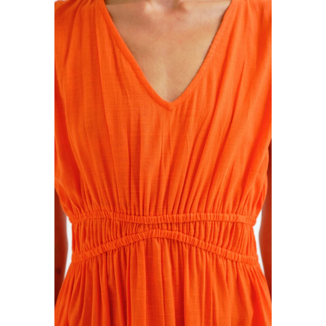 Compania Fantastica Midi Dress Orange 43128