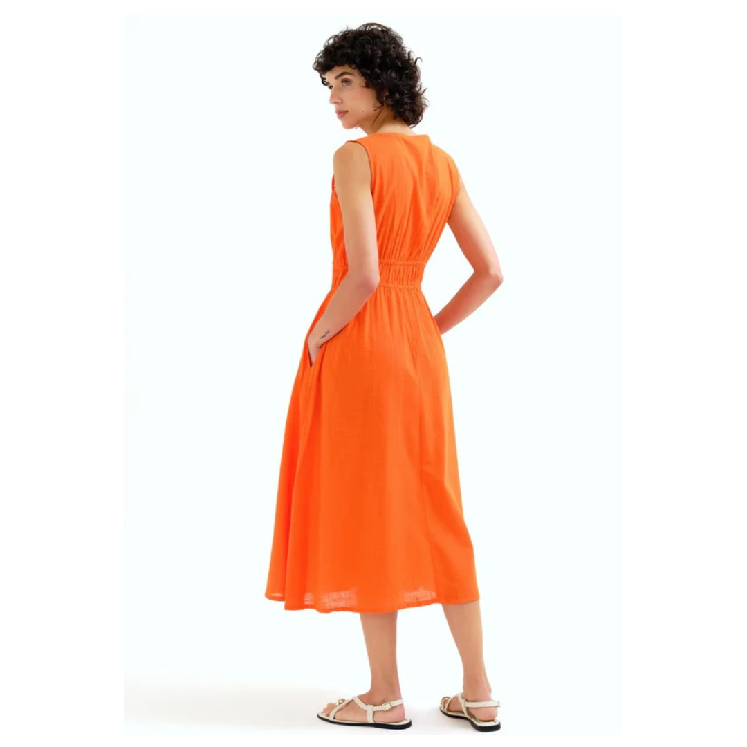 Compania Fantastica Midi Dress Orange 43128