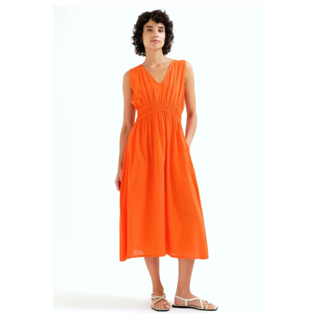 Compania Fantastica Midi Dress Orange 43128