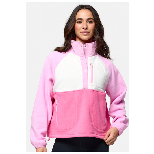 GymplusCoffee Snap Polar Fleece Cotton Candy