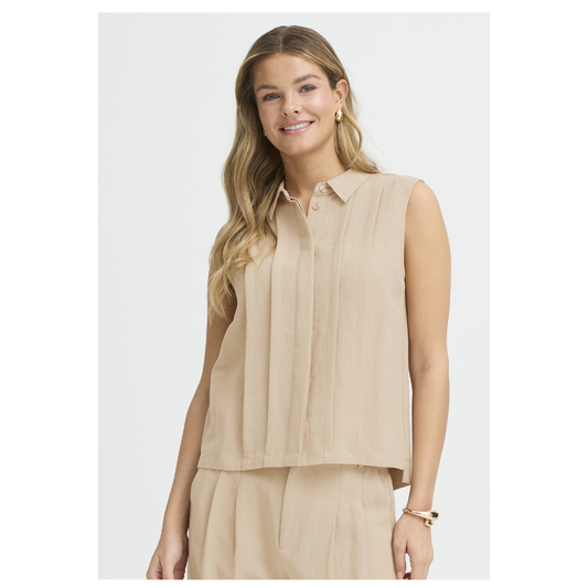 Fransa Adah Blouse Savanna Tan 20617680