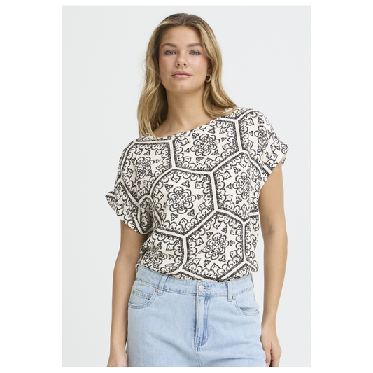 Fransa Oline Blouse Black Boho Art 20617709