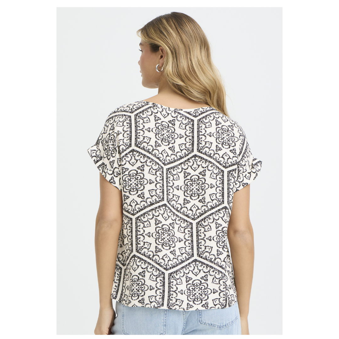 Fransa Oline Blouse Black Boho Art 20617709
