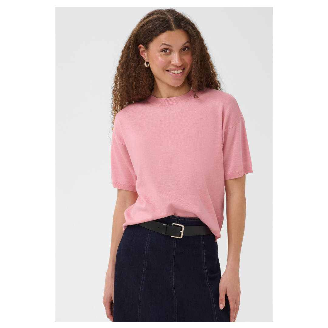 Saint Tropez Mila Boxy Pullover Cameo Pink Melange 30515337