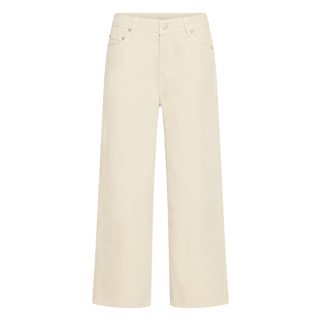 Fransa Evelyn Pants Whisper White 20617907