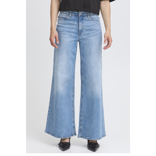 Ichi Twiggy Wide Jeans 30L Light Blue 20119022