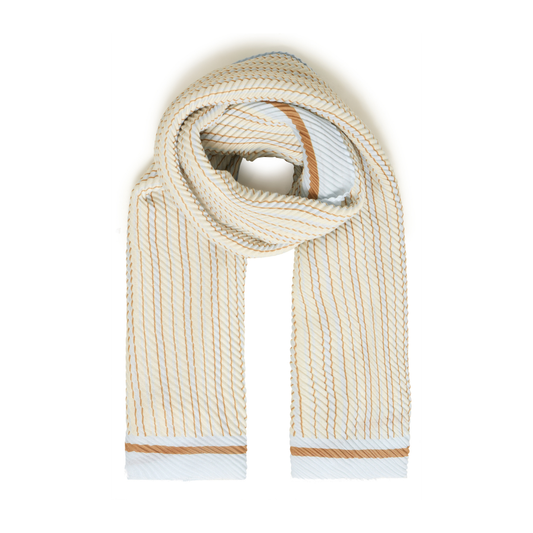 Fransa Plisea Scarf Tobacco 20617648