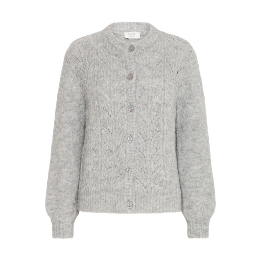 B Young Millers Short Cardigan Mid Grey 20817138