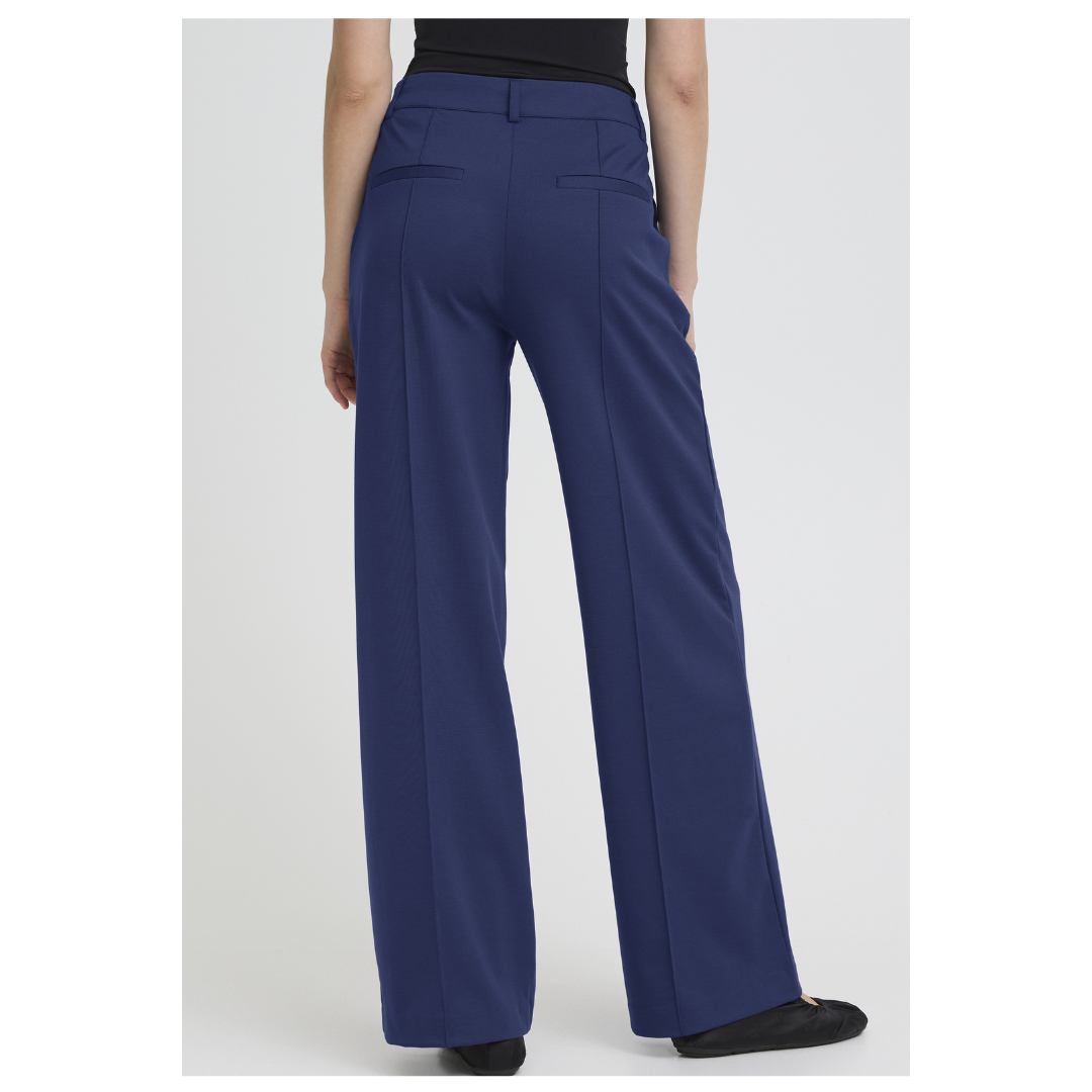 Ichi Kate Sus Office Wide Pants Blueprint 20116768