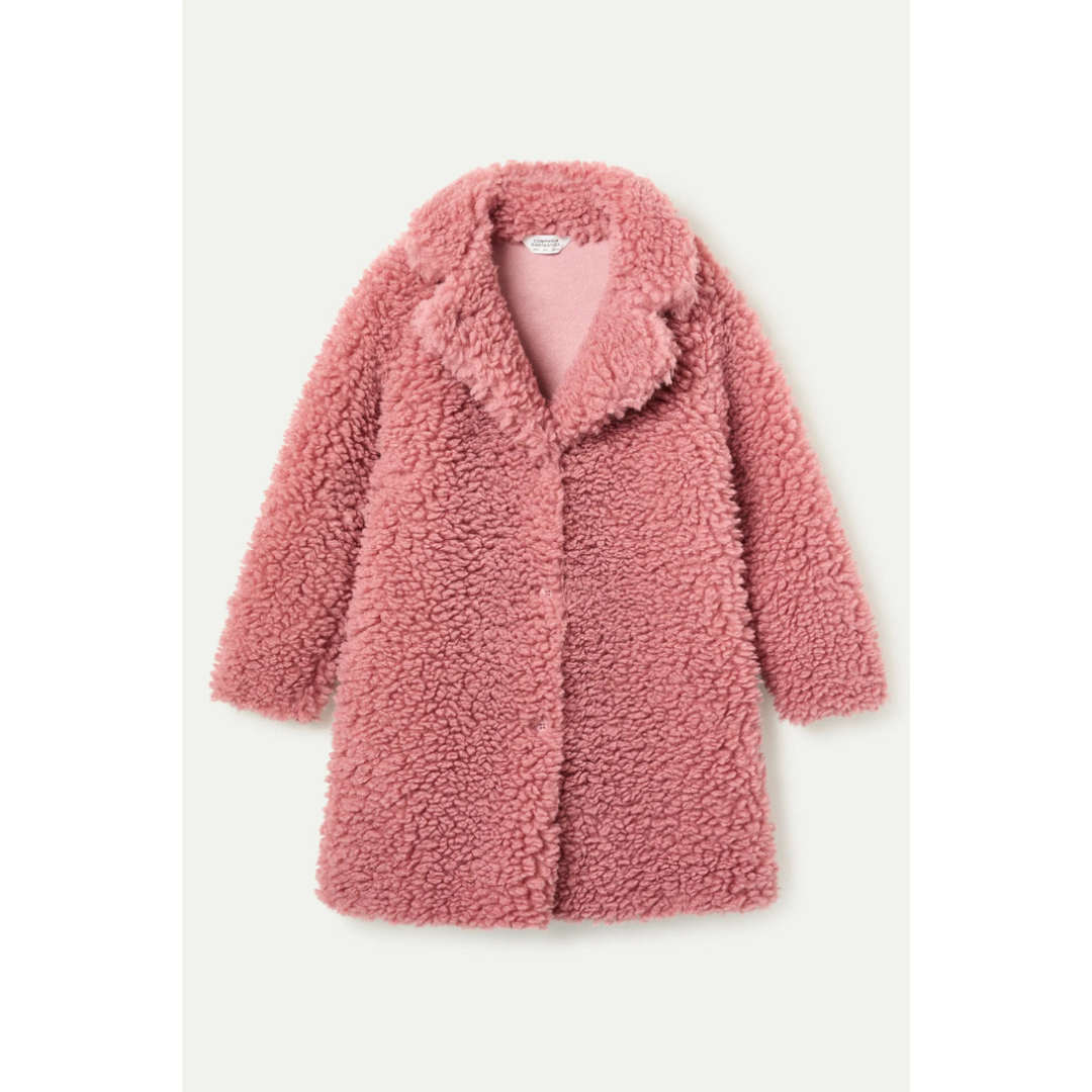 Compania Fantastica Faux Fur Coat Pink