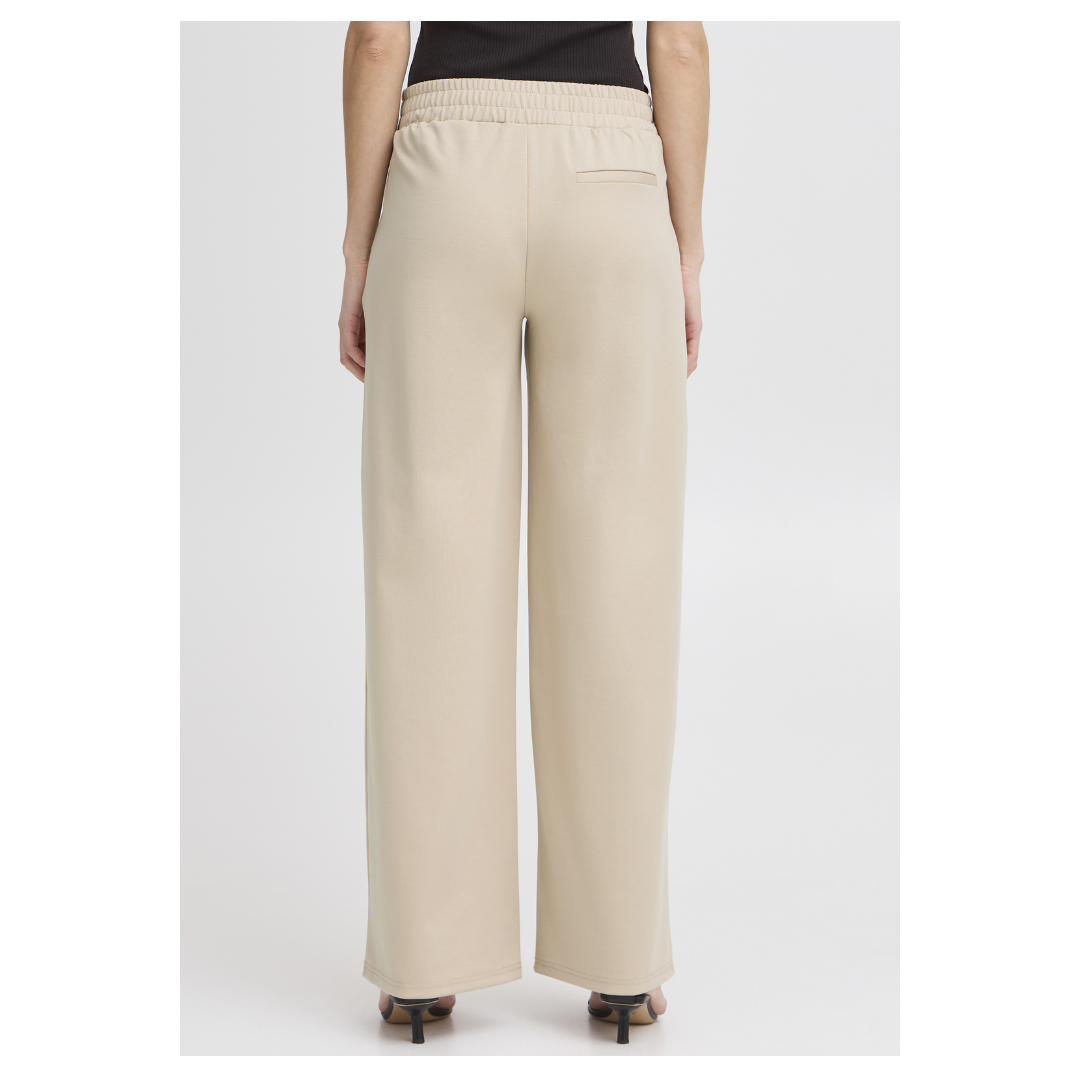 Ichi Kate Sus Long Wide Casual Pants Doeskin 20118337