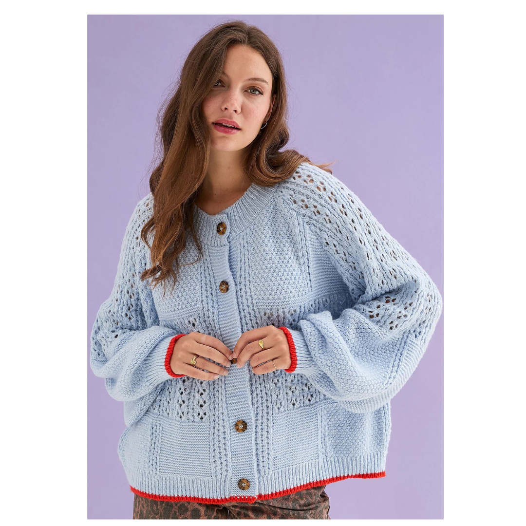 Cara and the Sky Briget Cardigan Blue