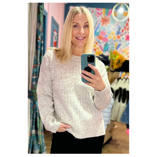 Fransa Katherine Pullover Feather Grey 20615900