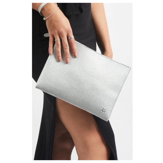 Goodeehoo Tawny Large Pouch Silver